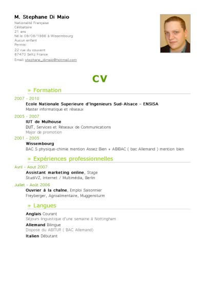 stephane_dimaio_cv__page_1 Resume / CV Dimaio Stephane